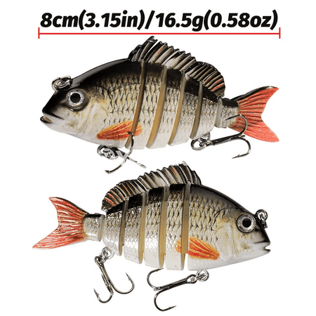 16,5 g 8 sm Swimbait balyk tutmak üçin ýumşak däl lure