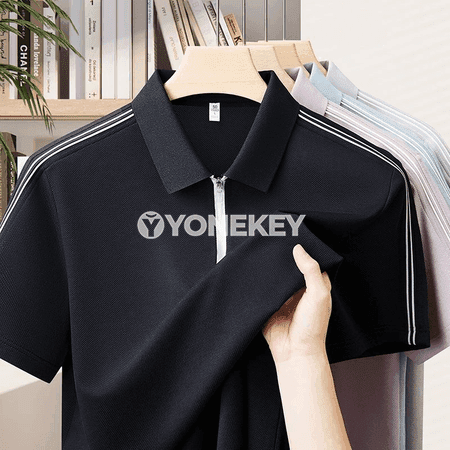 Erkekler üçin premium polo köýnek — ýeňil, dem alýan, çalt gurap