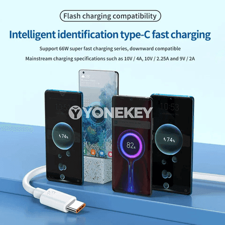 NNBILI 100W USB-C çalt zarýad kabeli, 1–2 m, 3 sany