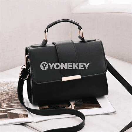 Zenanlar üçin kiçi PU deri egin sumkasy, flaply elegant model