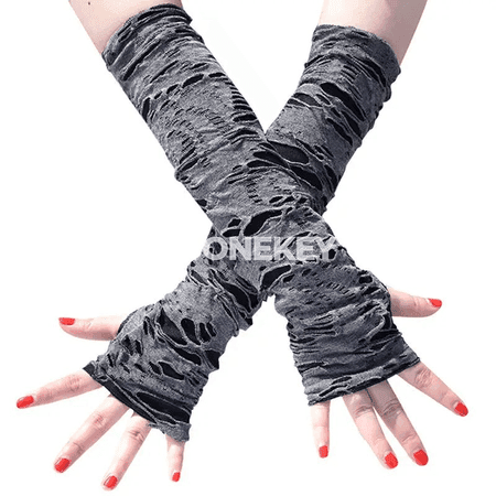 Gara we ak açyk barmaksyz moda ellikler, gotik stil