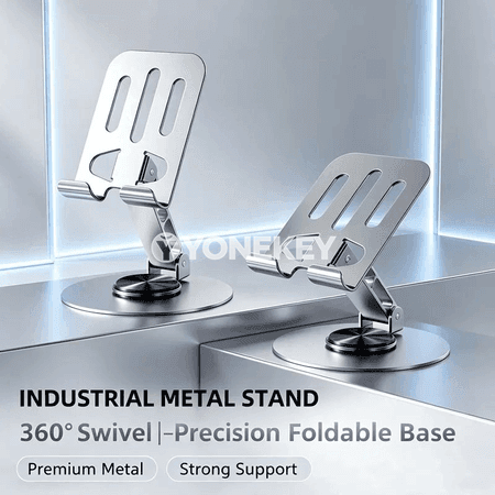 Metaldan 360° öwrülýän durnukly telefon stendi