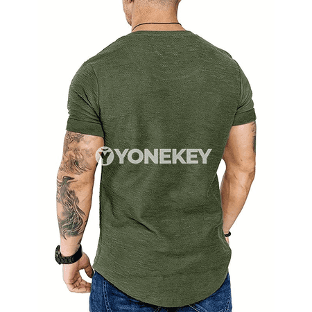 Erkekler üçin sport futbolka, slim fit, gysga ýeňli, ýaz-ýazlyk