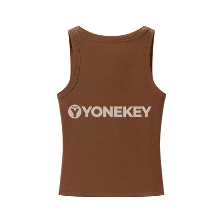 Zenanlar üçin inçe, rahat, kwadrat boýunly sport tank-top