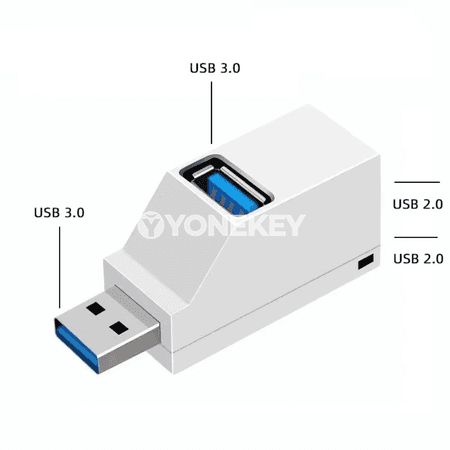 NNBILI USB 3.0 Hub Adapter — 1-den 3-e portly ýokary tizlikli