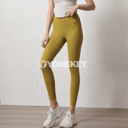 Zenanlar üçin ýokary elastikli sport leggins, ýokary bil, ýoga we fitnes üçin
