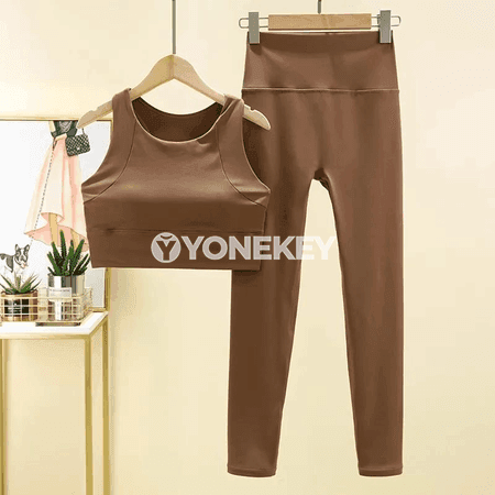 Zenanlar üçin professional yoga kostýum toplumy, 2 bölek sport eşigi