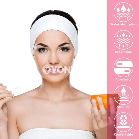 Saç we ýüz üçin giň baş bandasy, ýumşak spa aksessuary
