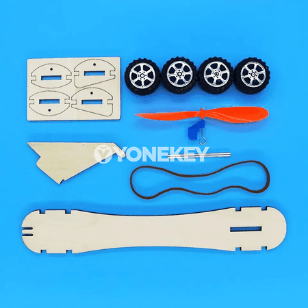 Çagalar üçin DIY bilimli maşyn oýunjagy, ýygnalýan model