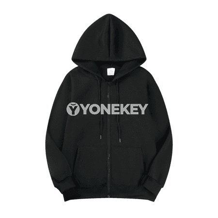 Erkekler üçin ýyly fleece zipli hudi, gündelik rahat model