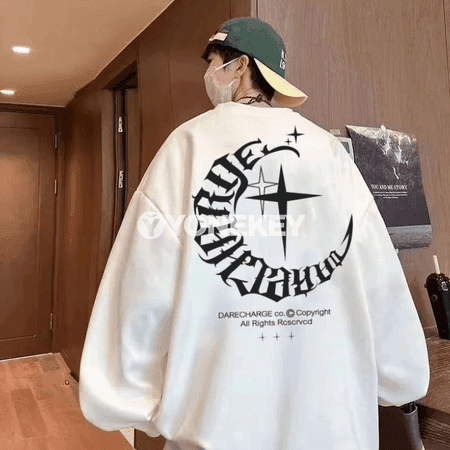 Erkekler üçin ýyly giň ölçegli çaply sweatshirtd