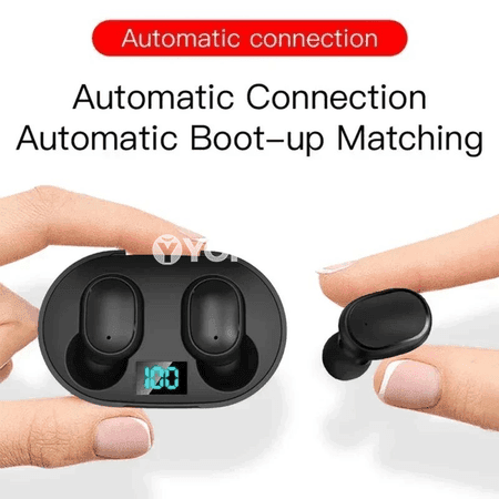 E6S simsiz Bluetooth nauşnikler, mikrofonly, 5.0