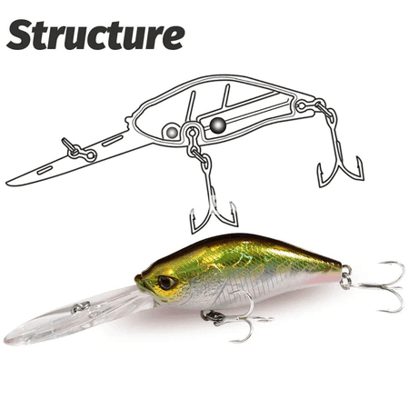 12 g ýüzýän minnow balyk peýlesi, 10 sm, güýçli hereketli
