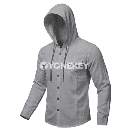 Erkekler üçin ýeňil kapýuşonly koton hoodie, gündelik we sport görnüş