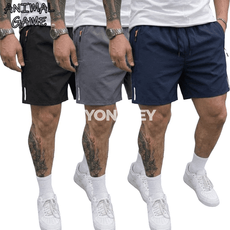 Erkekler üçin ýeňil we çalt guradyjy tomus sport şortik pantalonlar
