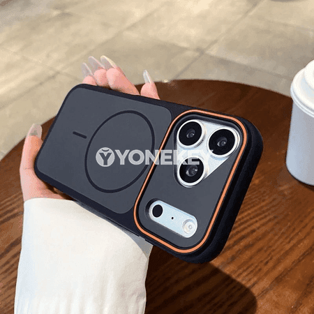 iPhone 11–18 üçin iki reňkli magnitli gorag kabygy, Magsafe bilen