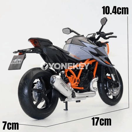 KTM 1290 Super Duke R 2022 metal motosikl modeli 1:12