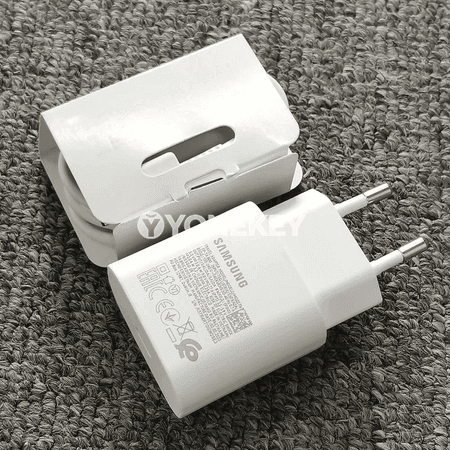 Samsung 25W PD çalt zarýad beriji adapter, Type-C kabel bilen