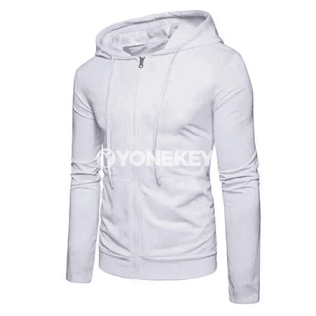 Erkekler üçin ýyly fleece zip hudi, ýaz we güýz üçin rahat model