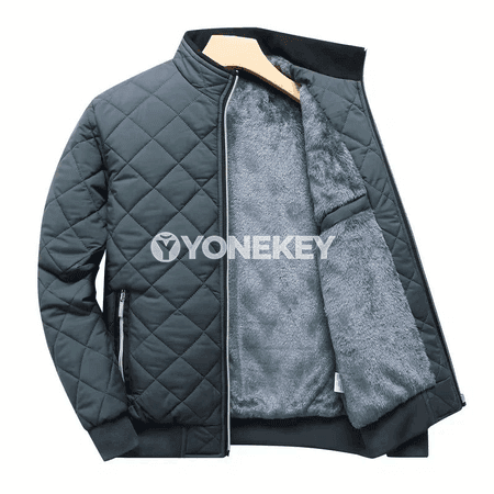 Erkekler üçin ýyly gyş penjeki, ýokary ýaka, gündelik stil
