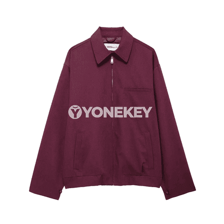 Zenanlar üçin ýeňil boýunlykly zipli ýaz güýz jaket