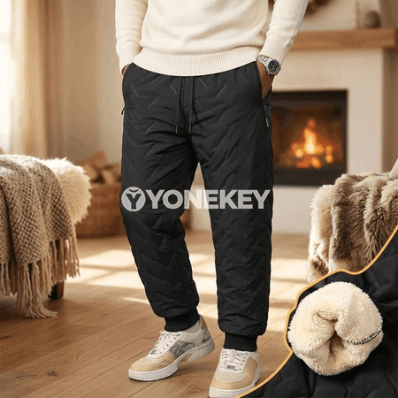 Erkekler üçin ýyly gyş sport jalbary, fleesli, suwa garşy