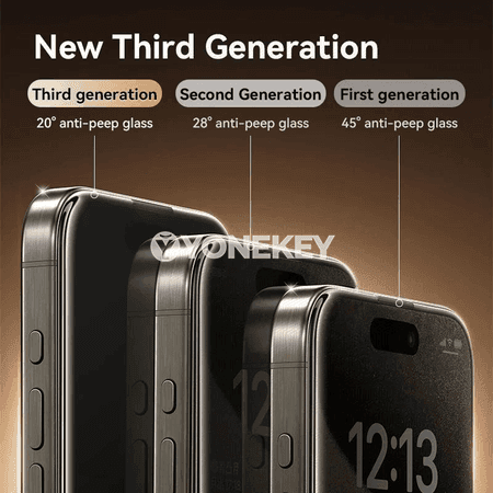 Joyroom iPhone üçin gizlin goraýjy tempered aýna, 1/2 sany