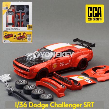 Dodge Challenger SRT Hellcat Mini Model Awtoulag, 1:36, Metal
