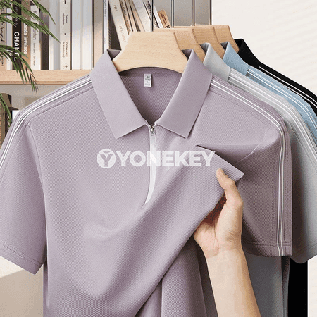 Erkekler üçin premium polo köýnek — ýeňil, dem alýan, çalt gurap