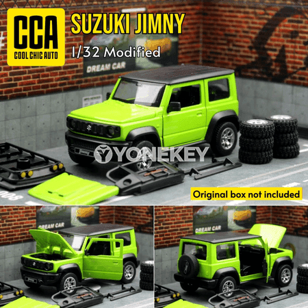Suzuki Jimny 1:32 diecast metall SUV modeli, gyzykly kolleksiýa