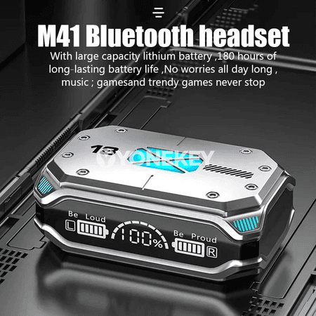 TWS M41 simsiz Bluetooth gulaklyklar, LED displeýli