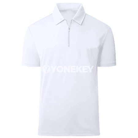 Erkekler üçin ýeňil, dem alýan polo futbolka, gysga ýeňli