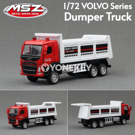 Volvo 1:72 gurluşyk we ýörite hyzmat maşyn modeli, metal kolleksiýa