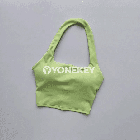 Aýal-gyzlar üçin halter görnüşli yoga top, arka açyk sport bras