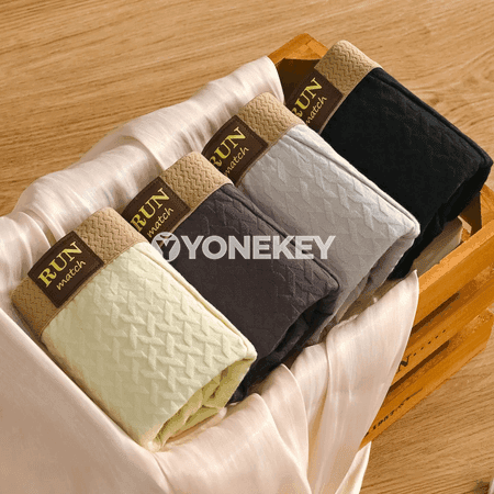Erkekler üçin pagta boxer briefi, uly ölçeg, 4 bölek — gündelik rahatlyk