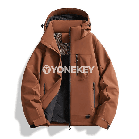 Erkekler üçin ýyly fleece kurtka — suw geçirmez, ýel geçirmez