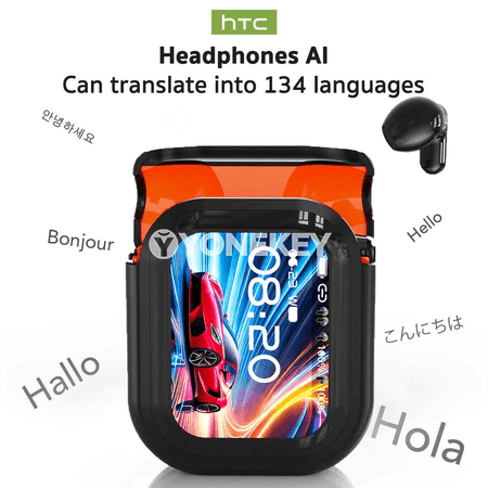 HTC NE20 Bluetooth sport nauşnik, akylly terjimeçi, ses izolýasiýaly
