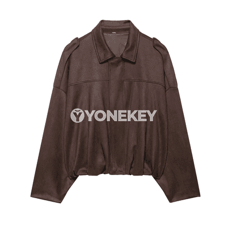 Zenanlar üçin vintage zipperli ýaz güýz penjek