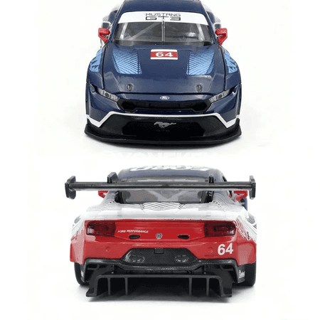 Ford Mustang GT3 1:24 metal awtoulag modeli, sesli-ýagtyly