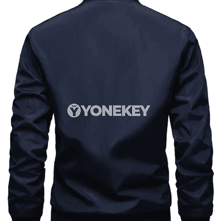 Erkekler üçin ýaz- güýz ýeňil ziperli stend-ýakaly jaket