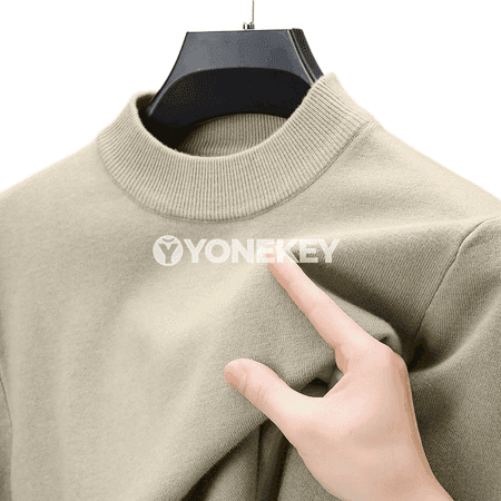 Erkekler üçin güýz-gyş ýarym turtlenek örme switer