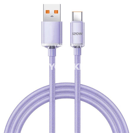 NNBILI 120W USB-C to USB-A çalt zarýad kabeli, 6A, 0.25–2 m