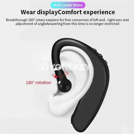 Simsiz Bluetooth biznes nauşnigi, mikrofonly, bir gulakly