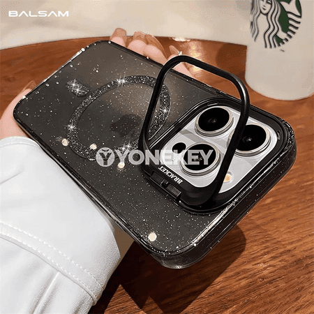 iPhone üçin magsafe akkly ýylpyldawuk gorag çeholy
