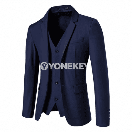 Erkekler üçin işewür-kasual blazer, inçe kesim, bir düwmeli