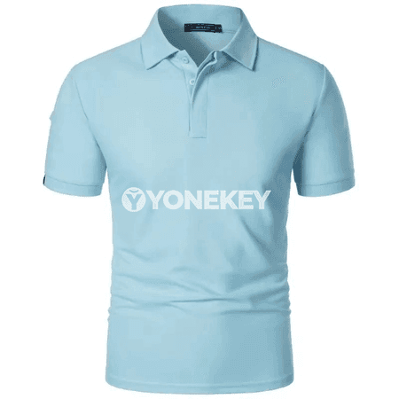 Erkekler üçin ýazky sport polo futbolkasy, giň kesimli, ýeňil