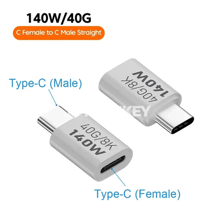 NNBILI PD140W Type-C to Type-C ýokary tizlikli maglumat we zarýad adapteri