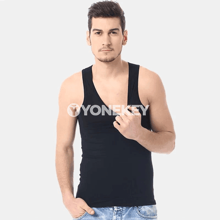 Erkekler üçin sap pagta sport maýkasy, 1/3 bölek, S–XL