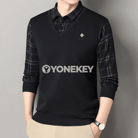 Erkekler üçin gyş ýyly polo boýun business switeri
