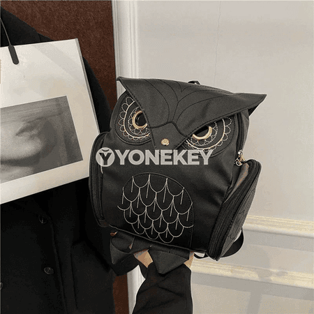 Zenanlar üçin owl görnüşli moda рюкзак sumkasy, syýahat üçin